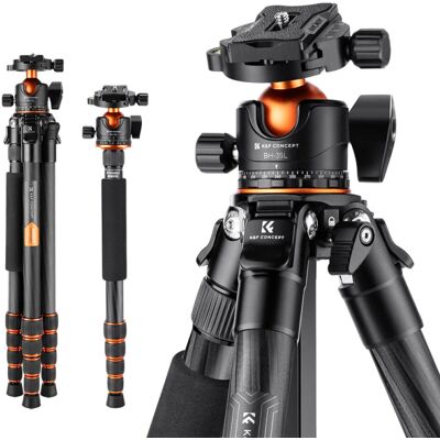 K&F Concept K&F; Concept A255C2+BH-35L Carbon-Fiber Szénszálas Tripod/ Monopod (156cm Állvány) K&F Concept K&F; Concept A255C2+BH-35L Carbon-Fiber Szénszálas Tripod/ Monopod (156cm Állvány)