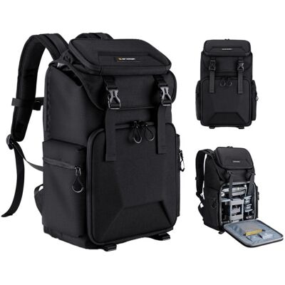 K&F Concept K&F; Concept Kenila 25L Kamera Fotós hátizsák (Fekete) K&F Concept K&F; Concept Kenila 25L Kamera Fotós hátizsák (Fekete)