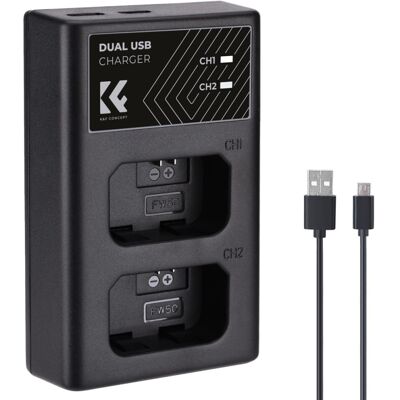 K&F Concept K&F; Concept Sony NP-FW50 Dupla Utazó Gyors-Töltő -USB-C (Type C) Sony FW50 Charger K&F Concept K&F; Concept Sony NP-FW50 Dupla Utazó Gyors-Töltő -USB-C (Type C) Sony FW50 Charger