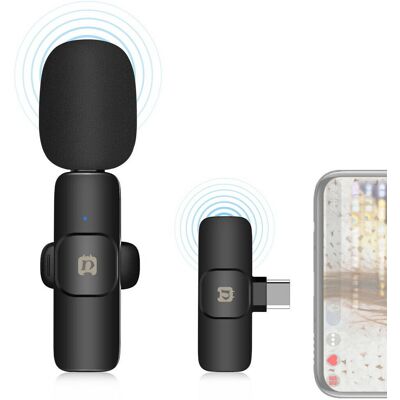 PULUZ 2.4GHz USB-C Vezeték nélküli Mikrofon Kit (USB-C / PC-Android csatlakozóval) 1+1 PULUZ 2.4GHz USB-C Vezeték nélküli Mikrofon Kit (USB-C / PC-Android csatlakozóval) 1+1