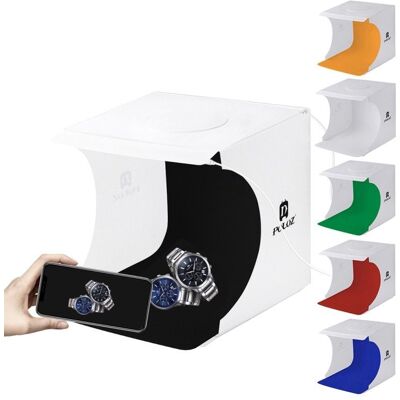 PULUZ Fotódoboz, Tárgysátor - 24x24cm összecsukható LED Fotobox PULUZ Fotódoboz, Tárgysátor - 24x24cm összecsukható LED Fotobox