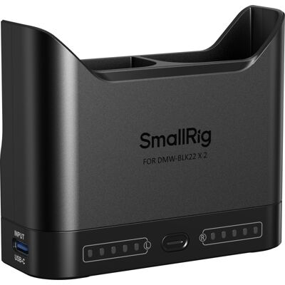 SmallRig DMW-BLK22 dupla akkumulátor töltő (5492) - fekete SmallRig DMW-BLK22 dupla akkumulátor töltő (5492) - fekete