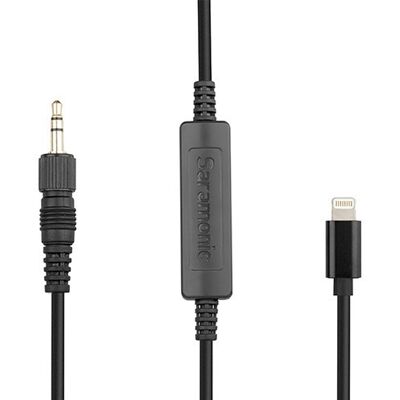 Saramonic LC-C35 3.5mm Jack (Rögzíthető Male) – iOS Lightning (Male) Audio adapter, átalakító kábel (45cm) Saramonic LC-C35 3.5mm Jack (Rögzíthető Male) – iOS Lightning (Male) Audio adapter, átalakító kábel (45cm)