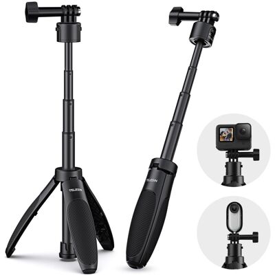 TELESIN Mini Gyorskioldós Asztali Akciókamera Tripod/ Selfie Bot - 90cm TELESIN Mini Gyorskioldós Asztali Akciókamera Tripod/ Selfie Bot - 90cm