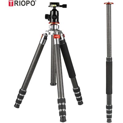 TRIOPO GX-3104 Carbon Fiber Szénszálas Tripod +B3 Gömbfej (162cm Állvány) TRIOPO GX-3104 Carbon Fiber Szénszálas Tripod +B3 Gömbfej (162cm Állvány)