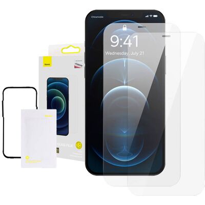 Baseus edzett üvegfólia 0.3mm iPhone 12/12 Pro 6.1" készülékhez (2db) Baseus edzett üvegfólia 0.3mm iPhone 12/12 Pro 6.1" készülékhez (2db)