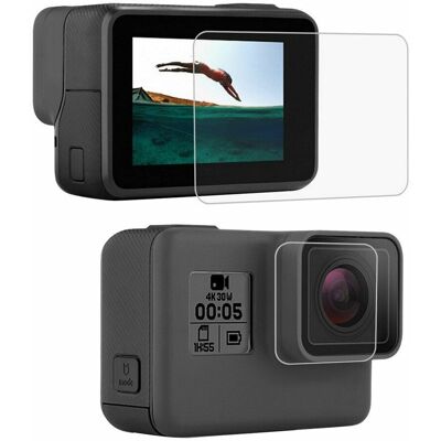 PULUZ 2.5D 9H Tempered Glass GoPro Hero 7 Lencse + Kijelzővédő (edzett üveg) PULUZ 2.5D 9H Tempered Glass GoPro Hero 7 Lencse + Kijelzővédő (edzett üveg)
