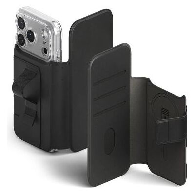 Ringke iPhone 17 Pro Max tok Folio Grip Wallet mágneses (fekete) Ringke iPhone 17 Pro Max tok Folio Grip Wallet mágneses (fekete)