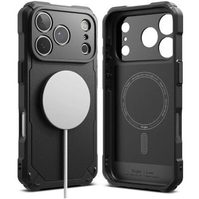 Ringke iPhone 17 Pro Max tok Rugged Gear mágneses (fekete) Ringke iPhone 17 Pro Max tok Rugged Gear mágneses (fekete)
