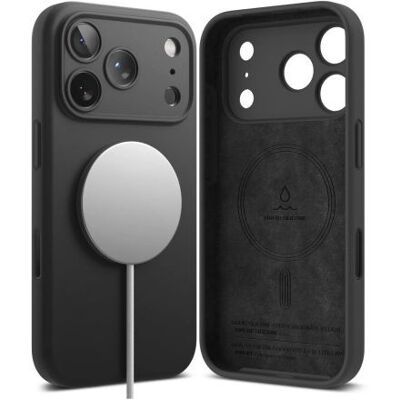 Ringke iPhone 17 Pro Max tok szilikon mágneses (fekete) Ringke iPhone 17 Pro Max tok szilikon mágneses (fekete)