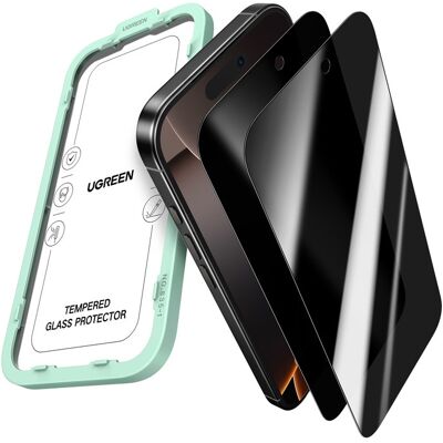 Ugreen SP1154 adatvédelmi edzett üveg 2db - iPhone 17 Air Ugreen SP1154 adatvédelmi edzett üveg 2db - iPhone 17 Air