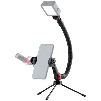 Fotopro Mogo Fire-Kit - Mobil-fotós Set - Mini-tripod (Állvány) & Magic-Arm (tartókar) & Okostelefon-tartó Fotopro Mogo Fire-Kit - Mobil-fotós Set - Mini-tripod (Állvány) & Magic-Arm (tartókar) & Okostelefon-tartó