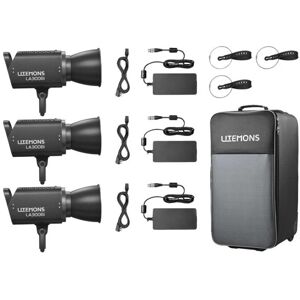 Godox Litemons LA300Bi Bi-Color LED videólámpa 3 lámpás Kit (Fekete) Godox Litemons LA300Bi Bi-Color LED videólámpa 3 lámpás Kit (Fekete)