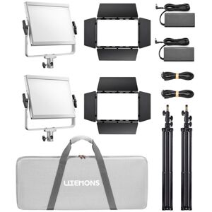 Godox Litemons LP400R RGB dupla LED panel videólámpa szett Godox Litemons LP400R RGB dupla LED panel videólámpa szett