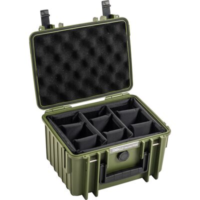 BW Outdoor Cases Type 2000 kemény védőkoffer választórekeszes rendszerrel, bronz-zöld BW Outdoor Cases Type 2000 kemény védőkoffer választórekeszes rendszerrel, bronz-zöld