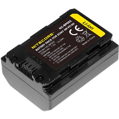 Nitecore Sony NP-FZ100 Kamera Akkumulátor - 2250mAh Nitecore Sony NP-FZ100 Kamera Akkumulátor - 2250mAh