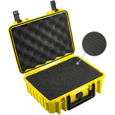 BW Outdoor Cases Type 1000 kemény védőkoffer előre vágott habbetéttel, sárga BW Outdoor Cases Type 1000 kemény védőkoffer előre vágott habbetéttel, sárga