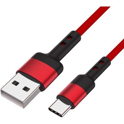 Caruba USB-A - USB-C 60W kábel 1m (piros) Caruba USB-A - USB-C 60W kábel 1m (piros)