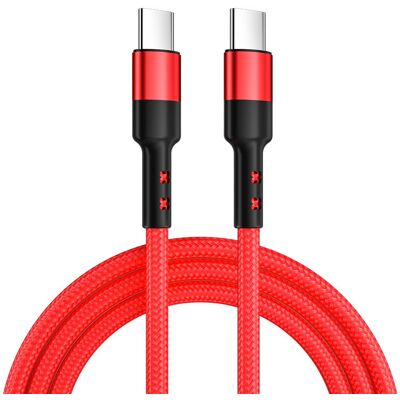 Caruba USB-C - USB-C 60W kábel 1m (piros) Caruba USB-C - USB-C 60W kábel 1m (piros)