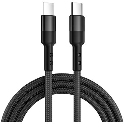 Caruba USB-C - USB-C 60W kábel 30cm (fekete) Caruba USB-C - USB-C 60W kábel 30cm (fekete)