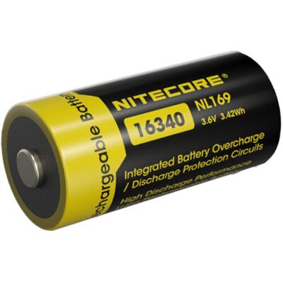Nitecore NL169 16340 Li-ion akkumulátor 950mAh Nitecore NL169 16340 Li-ion akkumulátor 950mAh