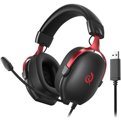 QCY Heroad VN200 gamer/játék fejhallgató - fekete/piros QCY Heroad VN200 gamer/játék fejhallgató - fekete/piros