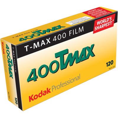 Kodak T-Max 400 (TMY) fekete-fehér negatív tekercsfilm (120-as, 5 tekercs) Kodak T-Max 400 (TMY) fekete-fehér negatív tekercsfilm (120-as, 5 tekercs)