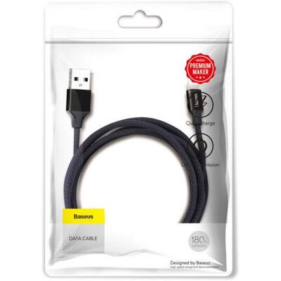 Baseus Yiven Lightning kábel , 2A, 1,8m (Fekete) Baseus Yiven Lightning kábel , 2A, 1,8m (Fekete)