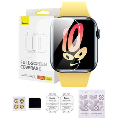 Baseus NanoCrystal védőfólia Apple Watch 7/8, 41mm, 2db, - rögzítőkészlettel (átlátszó) Baseus NanoCrystal védőfólia Apple Watch 7/8, 41mm, 2db, - rögzítőkészlettel (átlátszó)