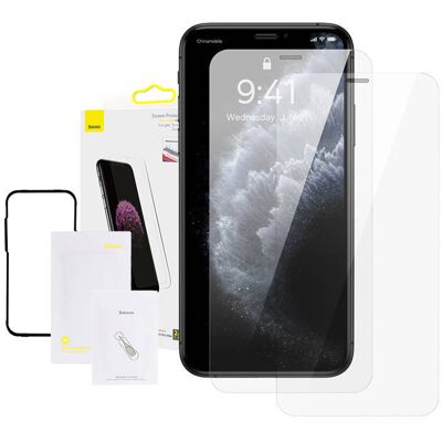 Baseus edzett üvegfólia 0,3mm iPhone XS Max/11 Pro Max 6.5" készülékhez (2 db) Baseus edzett üvegfólia 0,3mm iPhone XS Max/11 Pro Max 6.5" készülékhez (2 db)