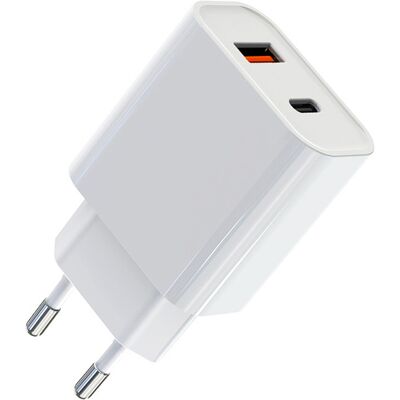 Caruba 20W fali töltő USB-C + USB-A Caruba 20W fali töltő USB-C + USB-A