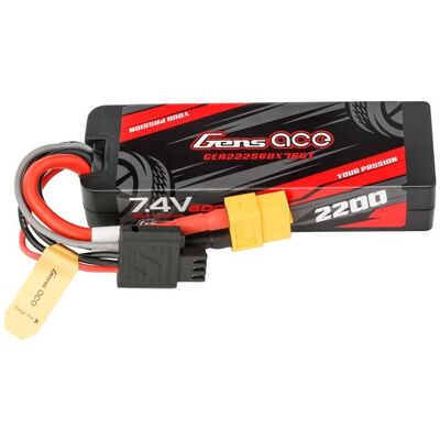 Gens Ace 2200mAh 7.4V 60C Keménytokos Akkumulátor XT60 Csatlakozó (GEA222S60X76GT) Gens Ace 2200mAh 7.4V 60C Keménytokos Akkumulátor XT60 Csatlakozó (GEA222S60X76GT)