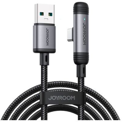 Joyroom USB-C 90 fokos EnjoyX sorozat A56 kábel 3A 480Mb/s 1,2m (fekete) Joyroom USB-C 90 fokos EnjoyX sorozat A56 kábel 3A 480Mb/s 1,2m (fekete)
