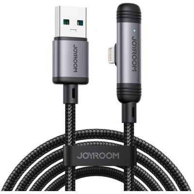 Joyroom USB-Lightning EnjoyX sorozat 90 fokos kábel A56 3A 480Mb/s 1,2m (fekete) Joyroom USB-Lightning EnjoyX sorozat 90 fokos kábel A56 3A 480Mb/s 1,2m (fekete)