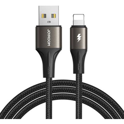Joyroom USB-Lightning Gyorstöltőkábel 1.2m, 3A (SA25-AL3-1-2m-Black) Joyroom USB-Lightning Gyorstöltőkábel 1.2m, 3A (SA25-AL3-1-2m-Black)