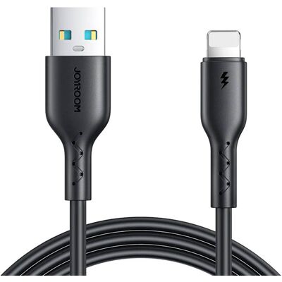 Joyroom Gyorstöltő USB-Lightning Kábel 3A - 1m (Fekete) (SA26-AL3) Joyroom Gyorstöltő USB-Lightning Kábel 3A - 1m (Fekete) (SA26-AL3)
