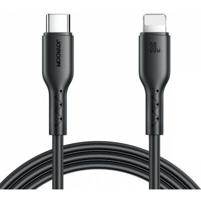 Joyroom Type-C - Lightning kábel 30W gyors töltő 1m (fekete) Joyroom Type-C - Lightning kábel 30W gyors töltő 1m (fekete)