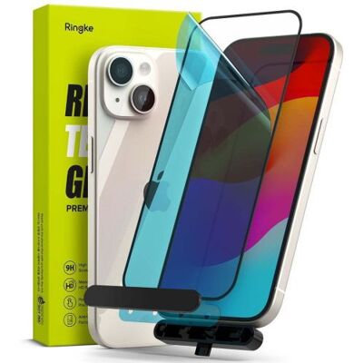 Ringke iPhone 15/16 Kijelzővédő Üveg - Privacy Edzett Üveg 9H Telepítési Sablonnal - Átlátszó Ringke iPhone 15/16 Kijelzővédő Üveg - Privacy Edzett Üveg 9H Telepítési Sablonnal - Átlátszó
