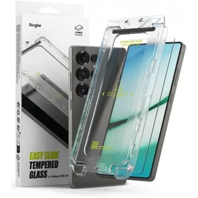 Ringke Galaxy S25 Ultra kijelzővédő fólia Premium edzett üveg 9H – installation jig (2pcs) átlátszó Ringke Galaxy S25 Ultra kijelzővédő fólia Premium edzett üveg 9H – installation jig (2pcs) átlátszó