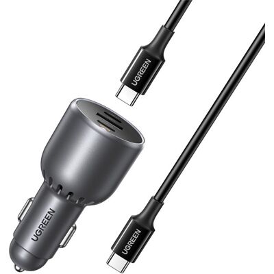 UGREEN 130W Autós Töltő USB És 2x /USB-C Csatlakozó , - 1m 5A Kábel (55511) UGREEN 130W Autós Töltő USB És 2x /USB-C Csatlakozó , - 1m 5A Kábel (55511)