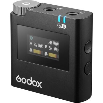 Godox Virso RX 2.4Ghz Mikrofon Rendszer -Vezetéknélküli Mic Vevő Godox Virso RX 2.4Ghz Mikrofon Rendszer -Vezetéknélküli Mic Vevő