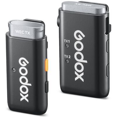Godox WEC vezeték nélküli mikrofonrendszer (2.4GHz, 1+1) Godox WEC vezeték nélküli mikrofonrendszer (2.4GHz, 1+1)