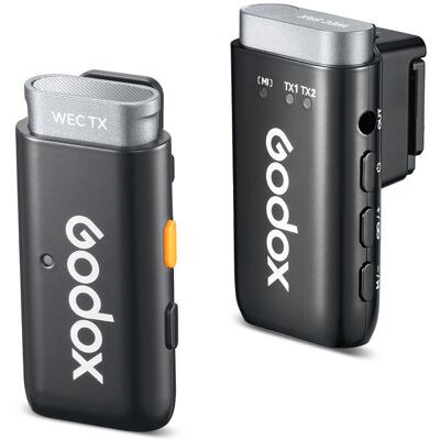 Godox WEC S Kit1 2.4GHz Vezeték Nélküli Mikrofon Rendszer (Sony) 1+1 Godox WEC S Kit1 2.4GHz Vezeték Nélküli Mikrofon Rendszer (Sony) 1+1