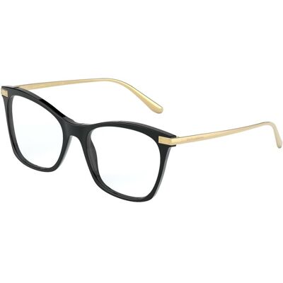 Dolce & Gabbana DG3331 - Négyszögletű fekete szemüveg nőknek Dolce & Gabbana DG3331 - Négyszögletű fekete szemüveg nőknek