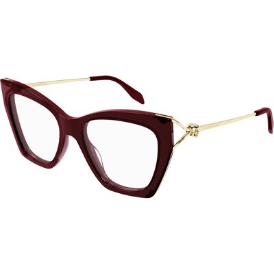 Alexander McQueen Modell AM0376O Vörös Macska Szemüveg - Szemüveg Alexander McQueen Modell AM0376O Vörös Macska Szemüveg - Szemüveg