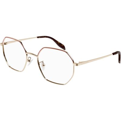 Alexander McQueen AM0338O Barna Arany Fém Szemüveg - Szemüveg Alexander McQueen AM0338O Barna Arany Fém Szemüveg - Szemüveg