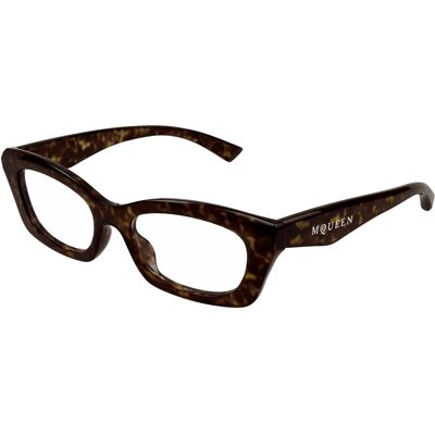 Alexander McQueen Havana Négyszögletes Szemüveg - Szemüveg Alexander McQueen Havana Négyszögletes Szemüveg - Szemüveg
