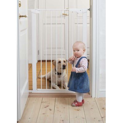 Babydan Premier PetGate Magas ajtórács, kutyarács fehér/fekete (73 - 80 cm, bővíthető) Babydan Premier PetGate Magas ajtórács, kutyarács fehér/fekete (73 - 80 cm, bővíthető)