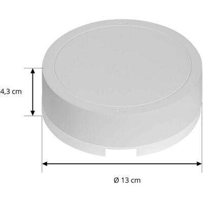 Lindby LED meghajtó Lumaro, fehér, Ø 13 cm, 100W, Fehér / opál, Nappali / Étkező, fém, Modern Lindby LED meghajtó Lumaro, fehér, Ø 13 cm, 100W, Fehér / opál, Nappali / Étkező, fém, Modern