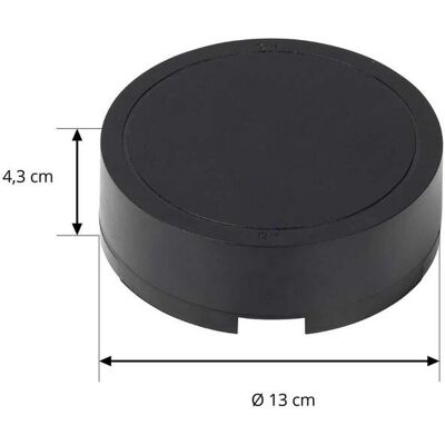 Lindby LED meghajtó Lumaro, fekete, Ø 13 cm, 100W, Fekete, Nappali / Étkező, fém, Modern Lindby LED meghajtó Lumaro, fekete, Ø 13 cm, 100W, Fekete, Nappali / Étkező, fém, Modern
